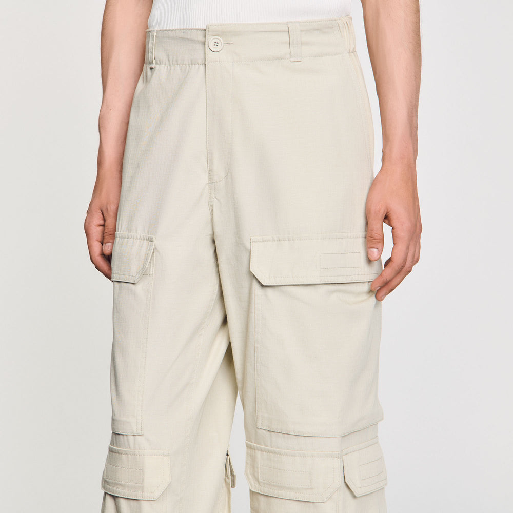 Sandro / Cargo trousers Aluminum