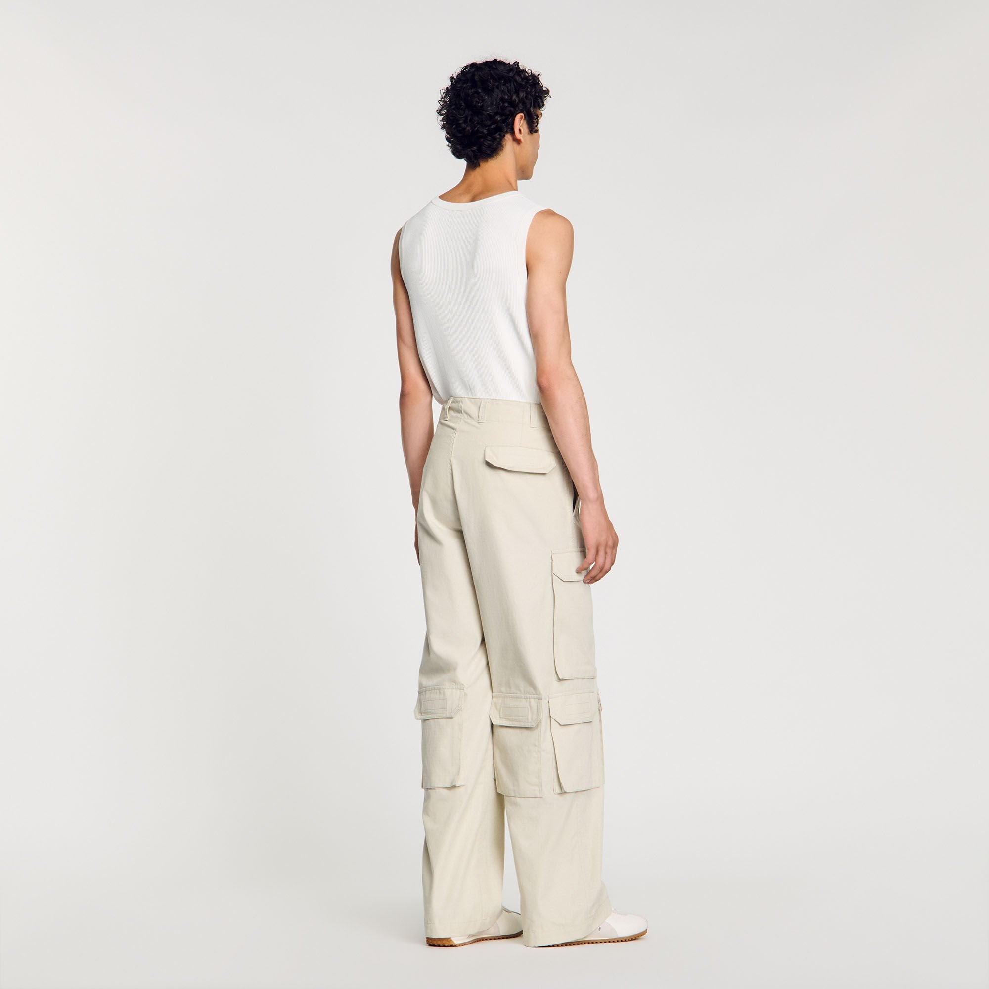 Sandro / Cargo trousers Aluminum