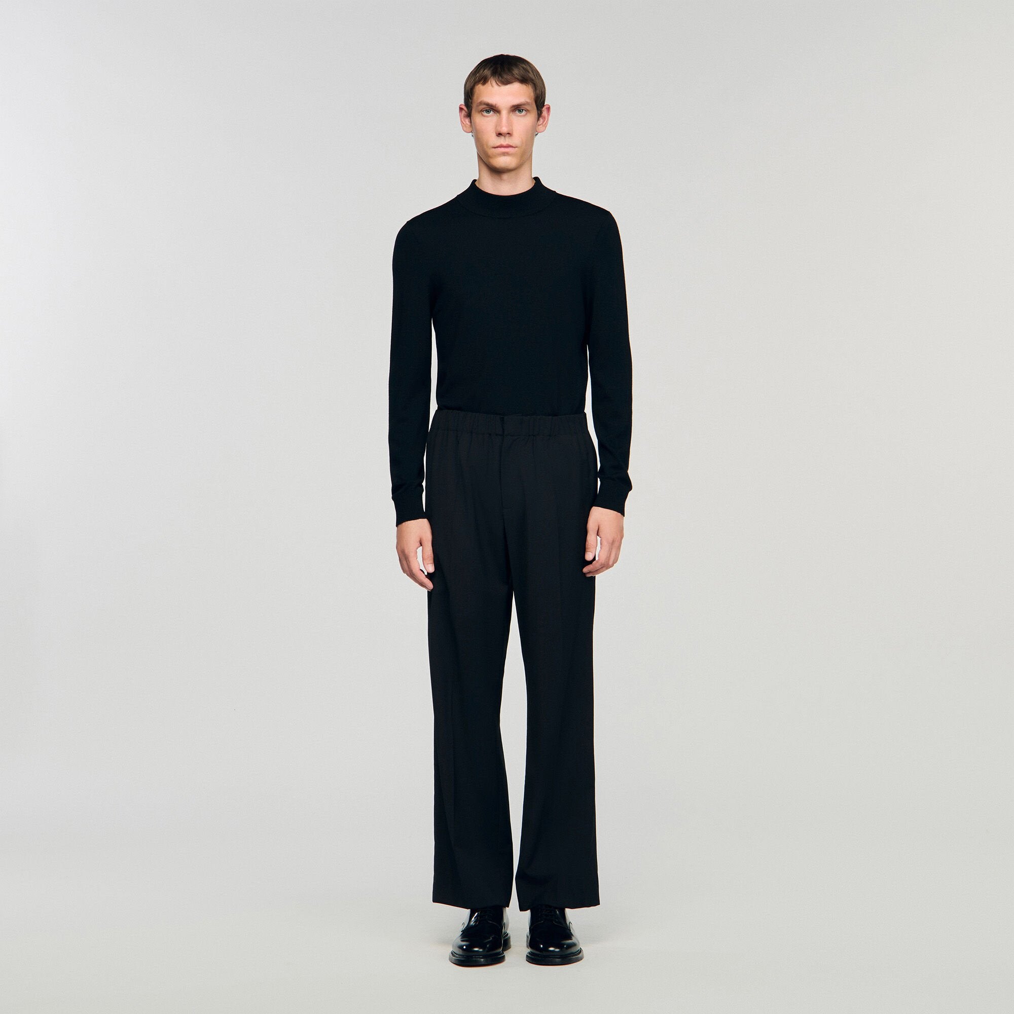 Sandro / Wide-leg trousers Black