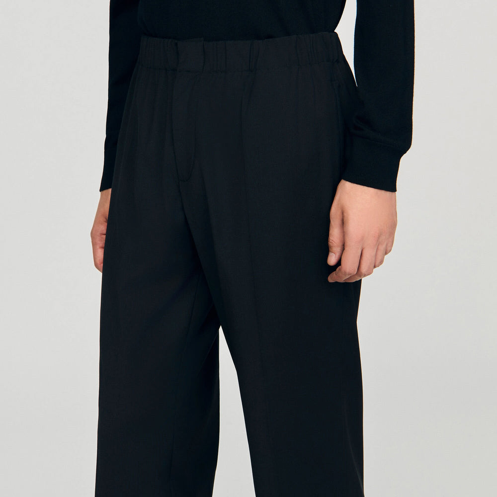 Sandro / Wide-leg trousers Black