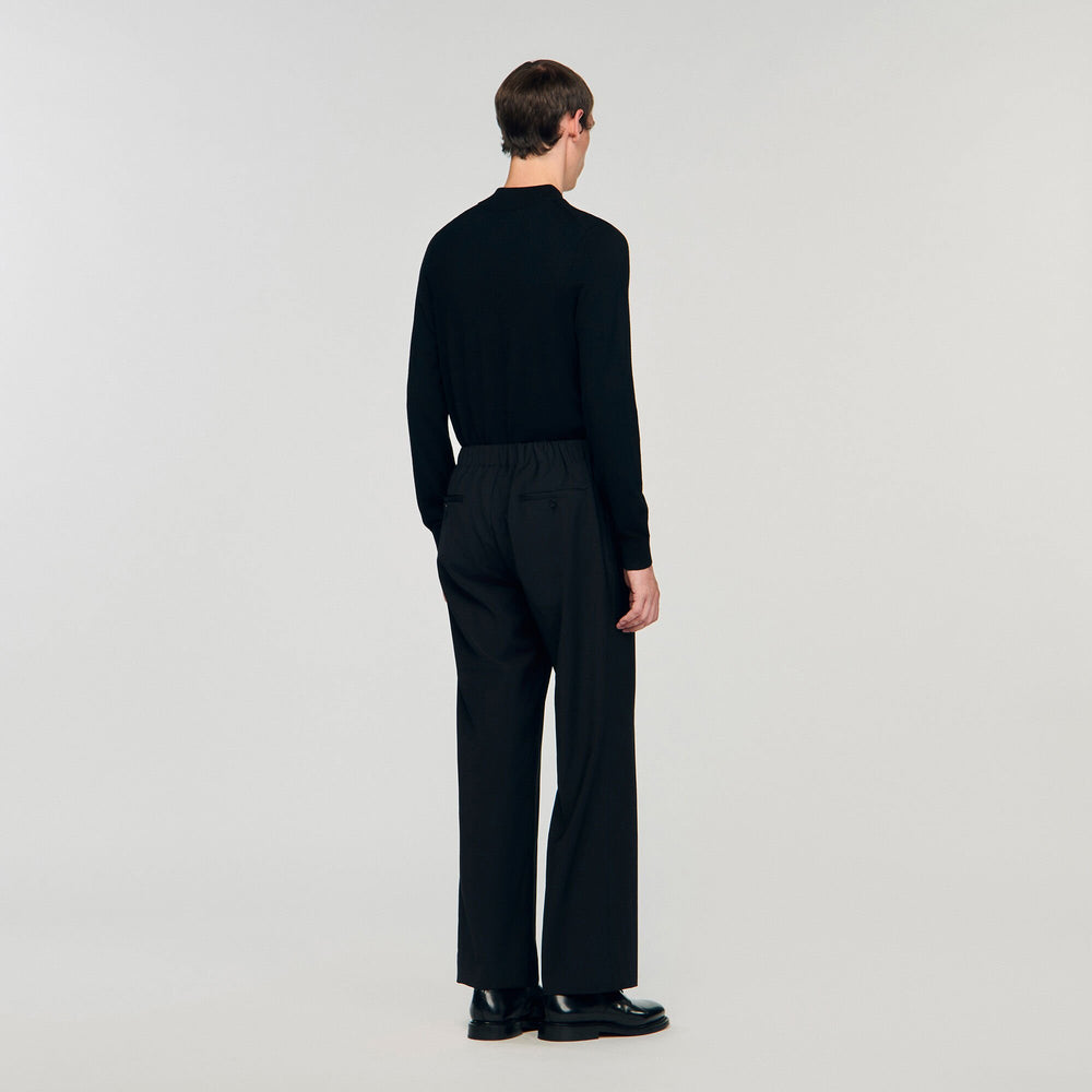 Sandro / Wide-leg trousers Black