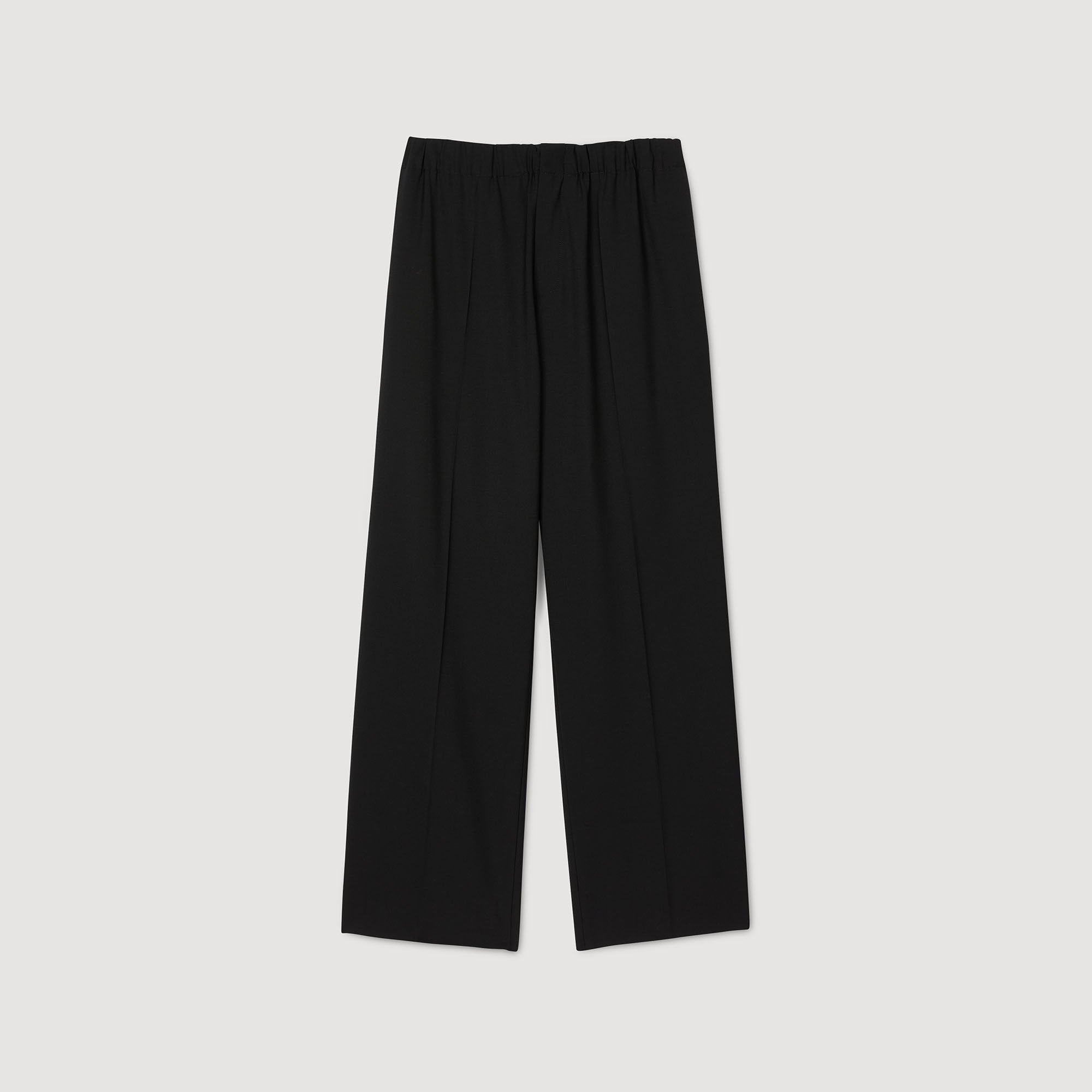 Sandro / Wide-leg trousers Black