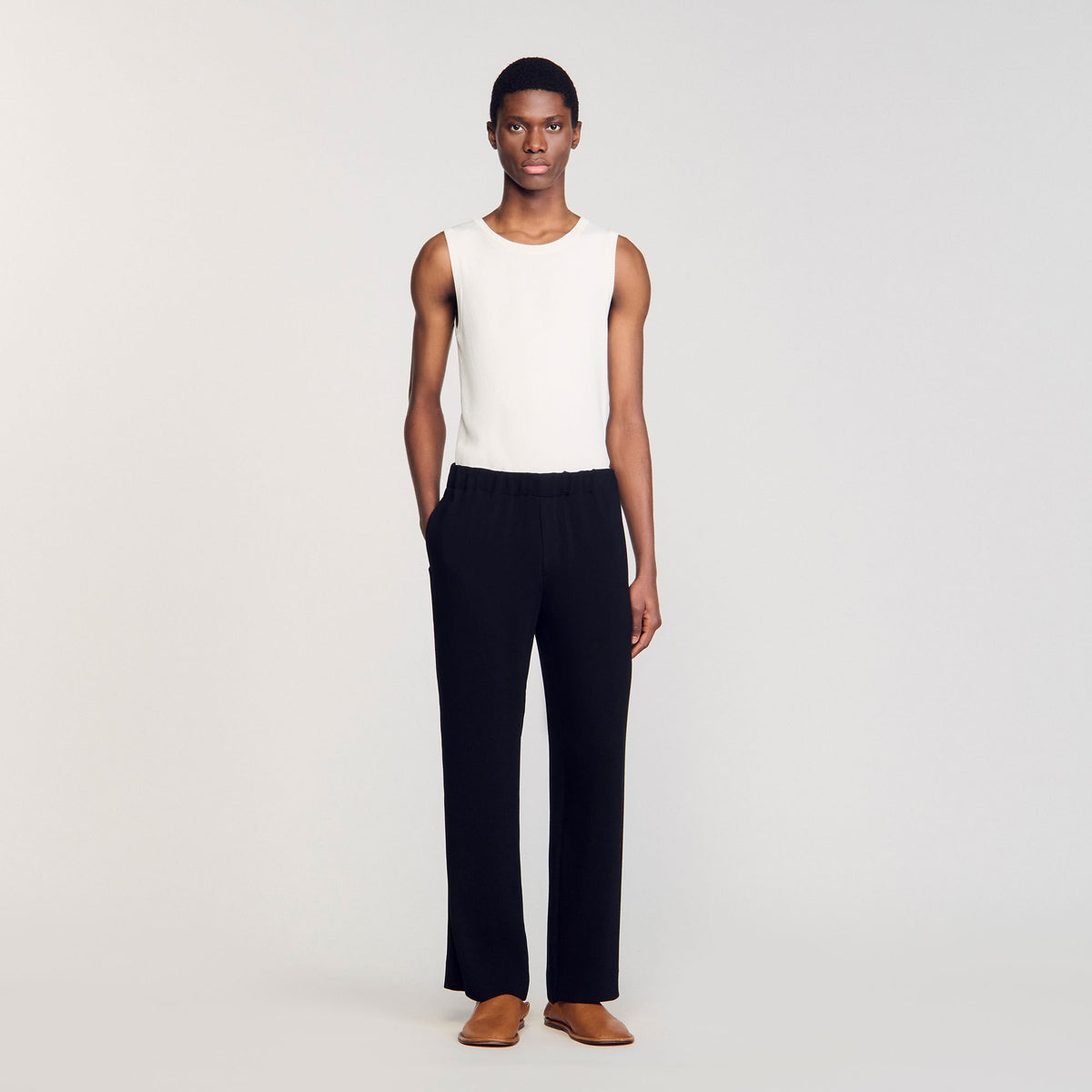 Sandro / Pleated trousers Black