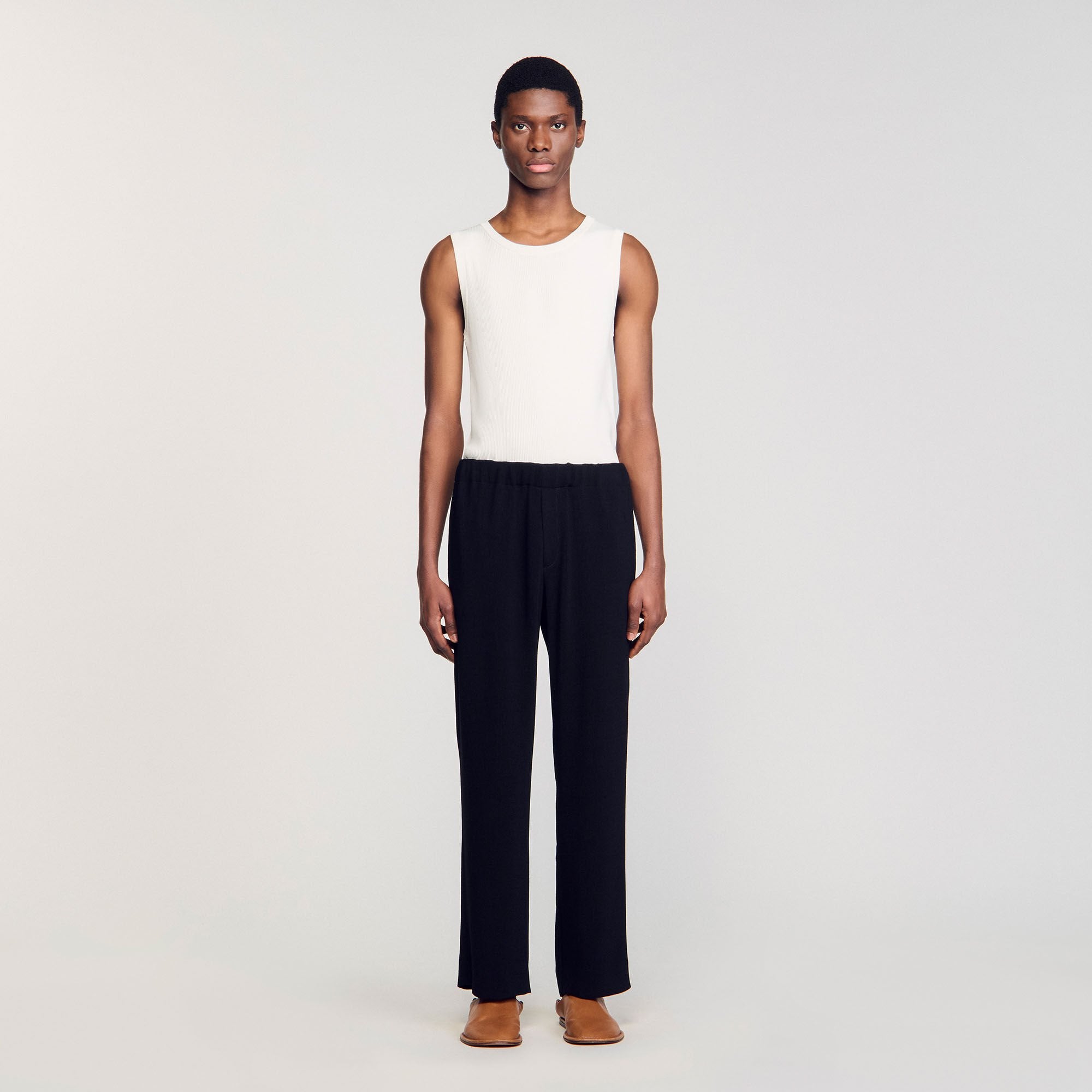 Sandro / Pleated trousers Black