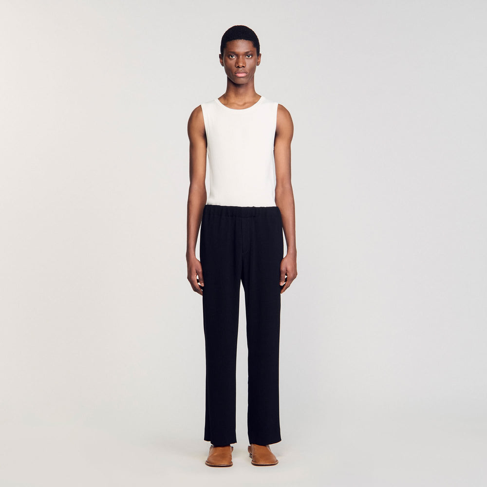 Sandro / Pleated trousers Black