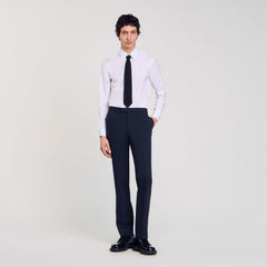 Sandro / Wool suit trousers Midnight Blue