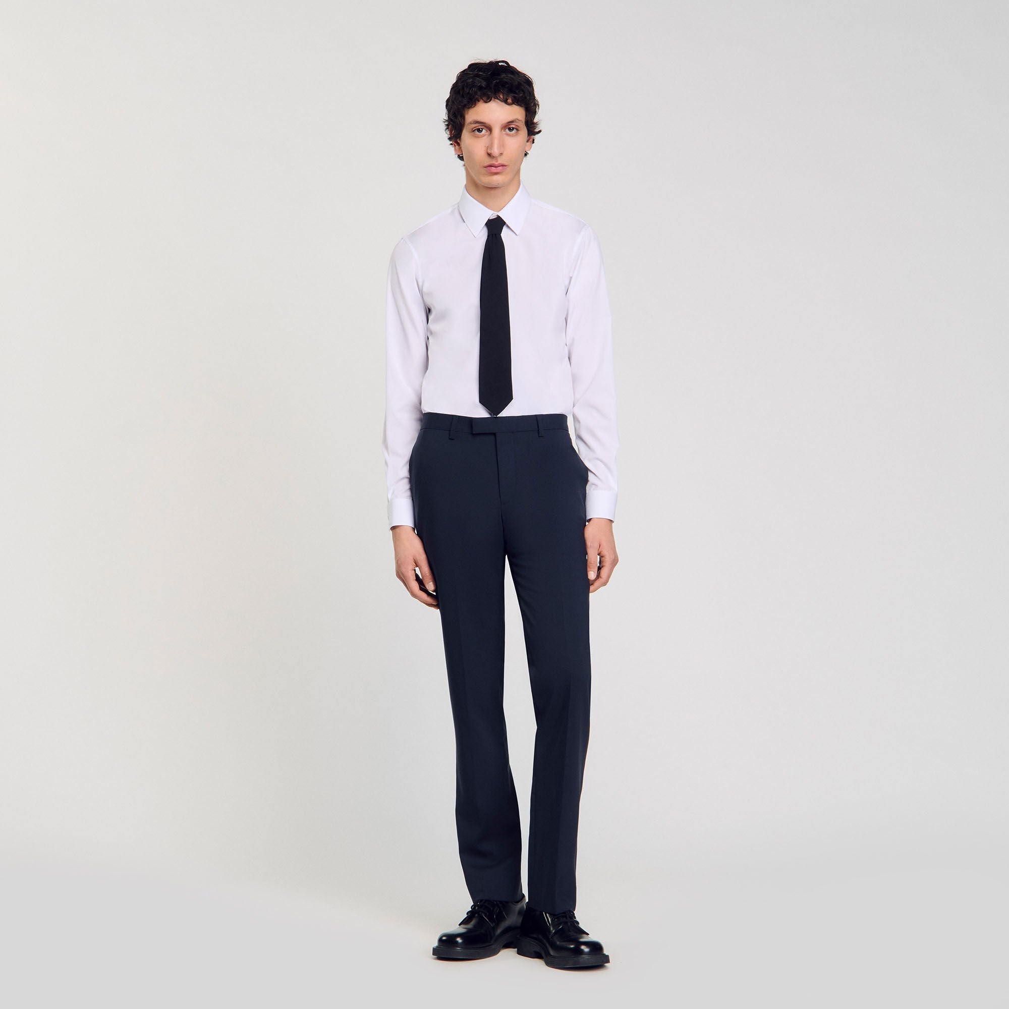 Sandro / Wool suit trousers Midnight Blue