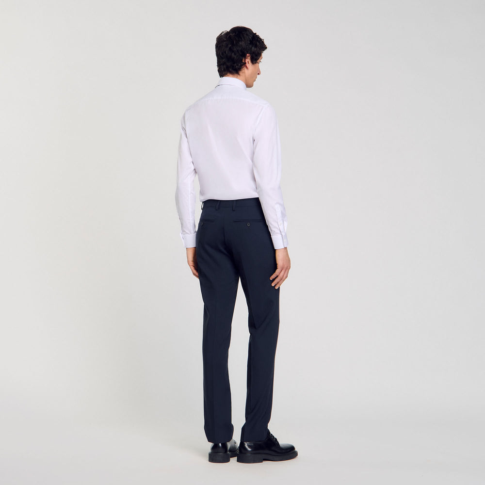 Sandro / Wool suit trousers Midnight Blue