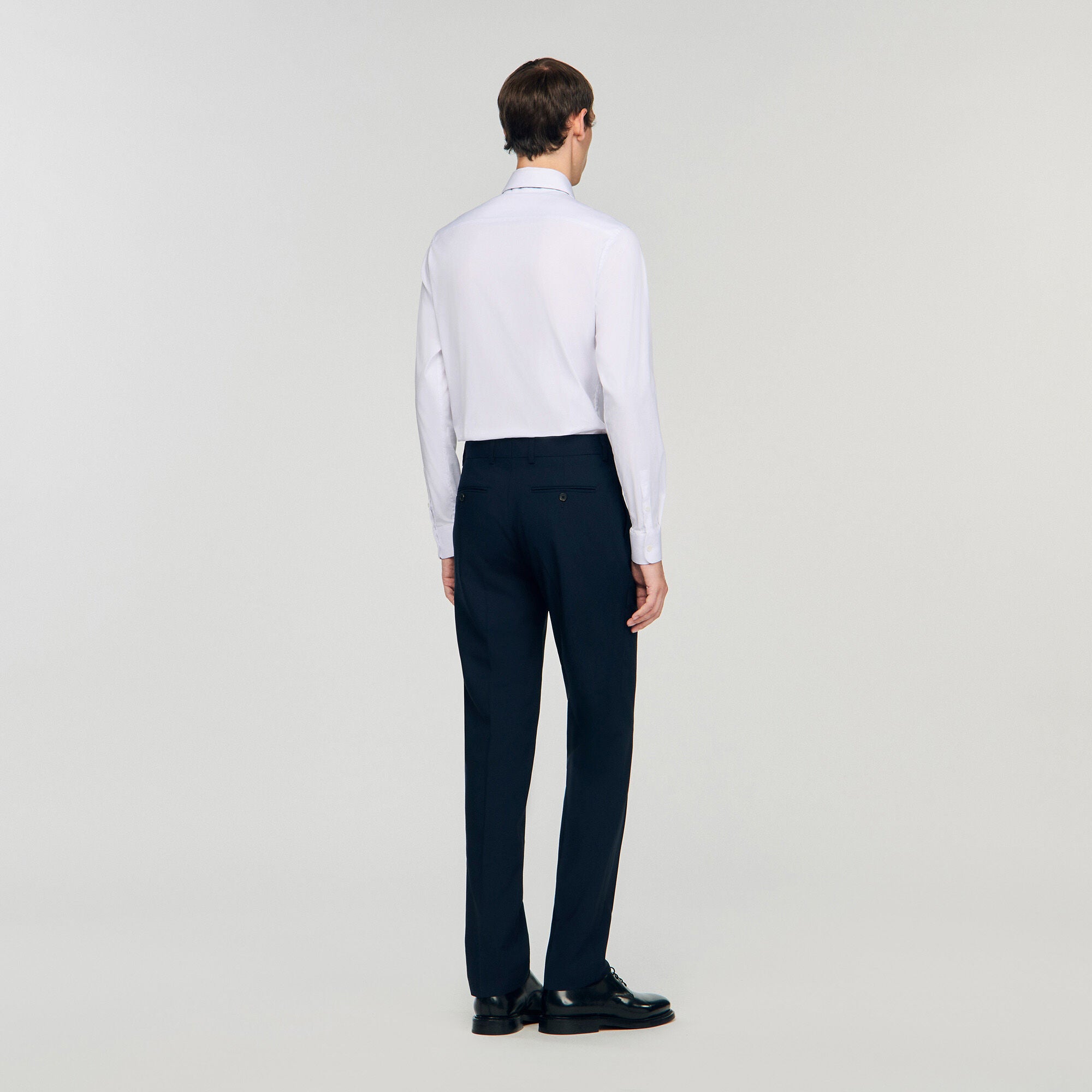 Sandro / Wool suit trousers Navy Blue