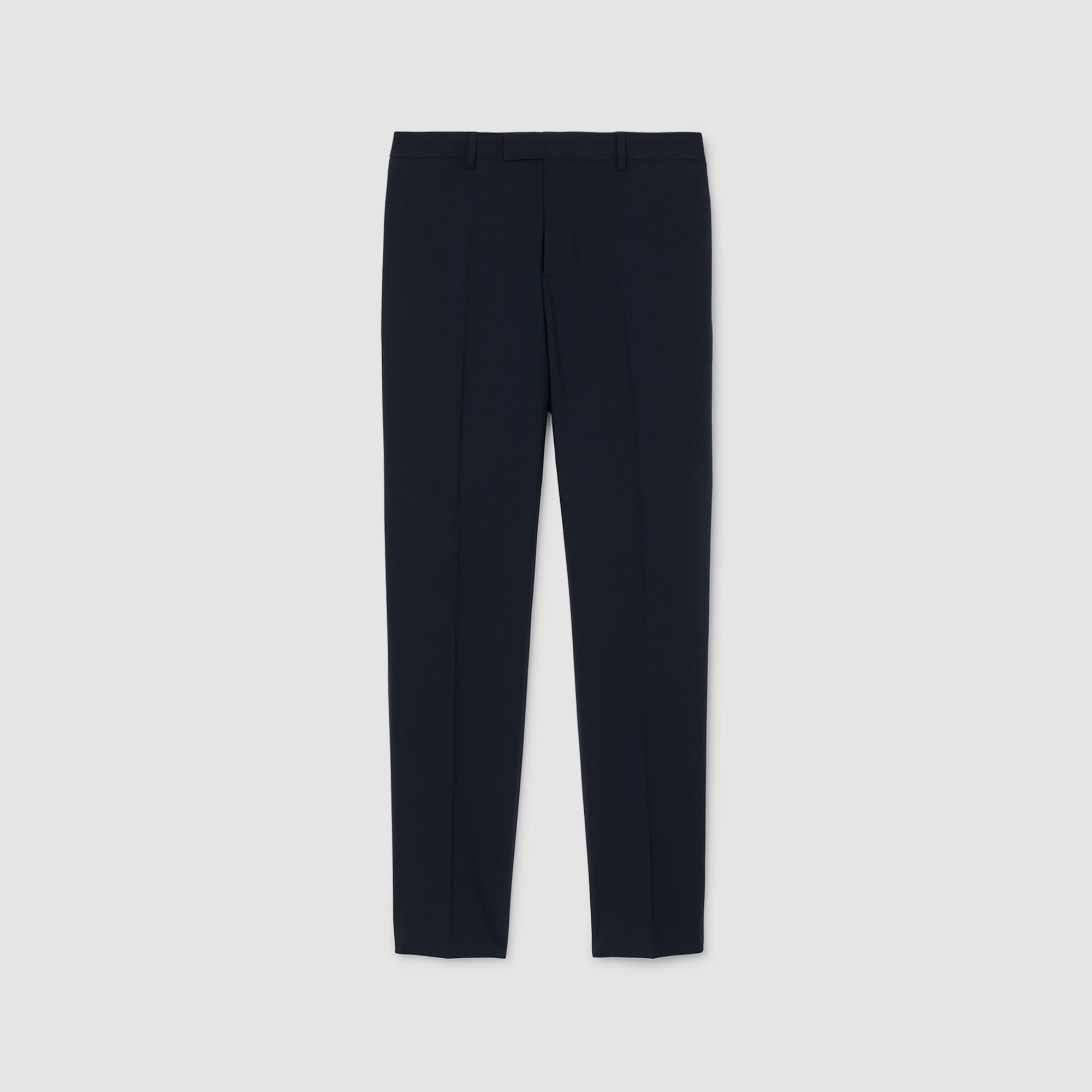 Sandro / Wool suit trousers Navy Blue
