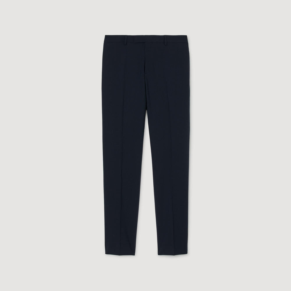 Sandro / Wool suit trousers Navy Blue