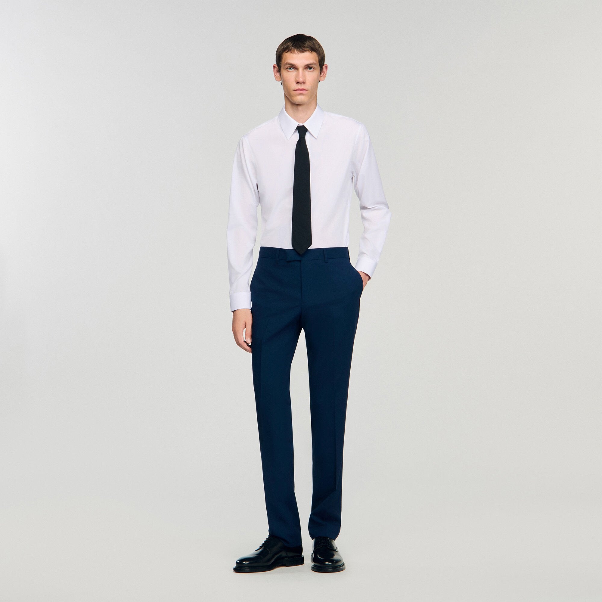 Sandro / Wool suit trousers Royal Blue