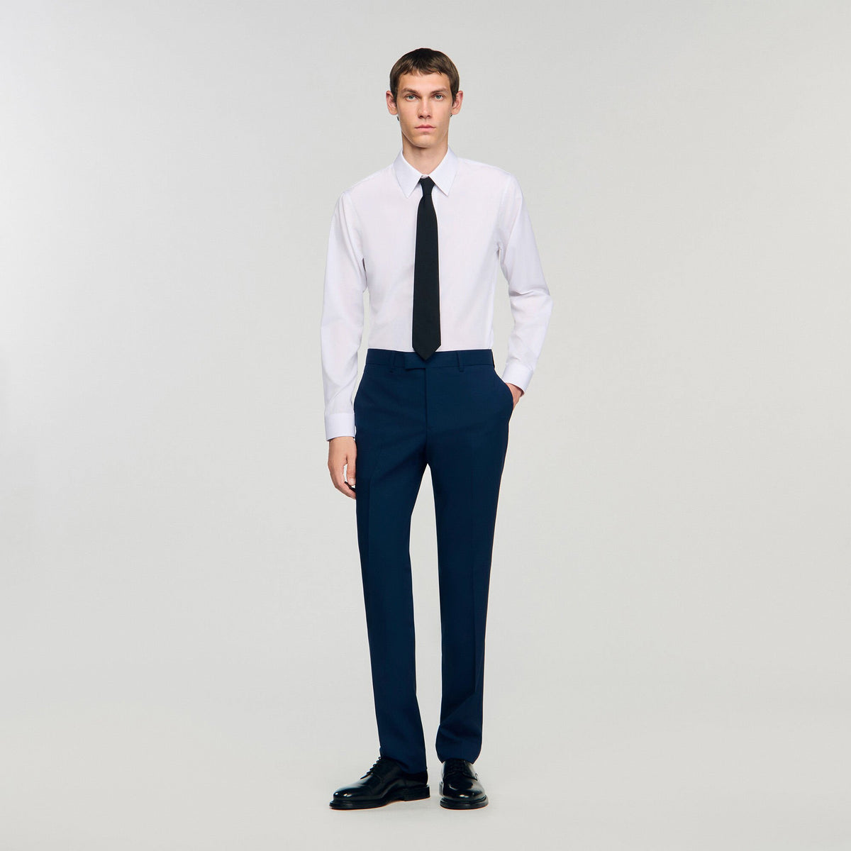 Sandro / Wool suit trousers Royal Blue