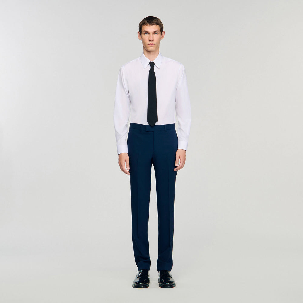 Sandro / Wool suit trousers Royal Blue