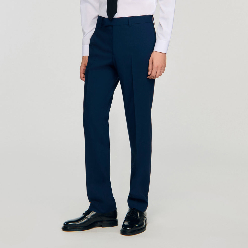 Sandro / Wool suit trousers Royal Blue