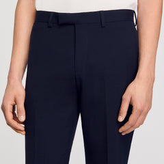 Sandro / Wool suit trousers Navy Blue