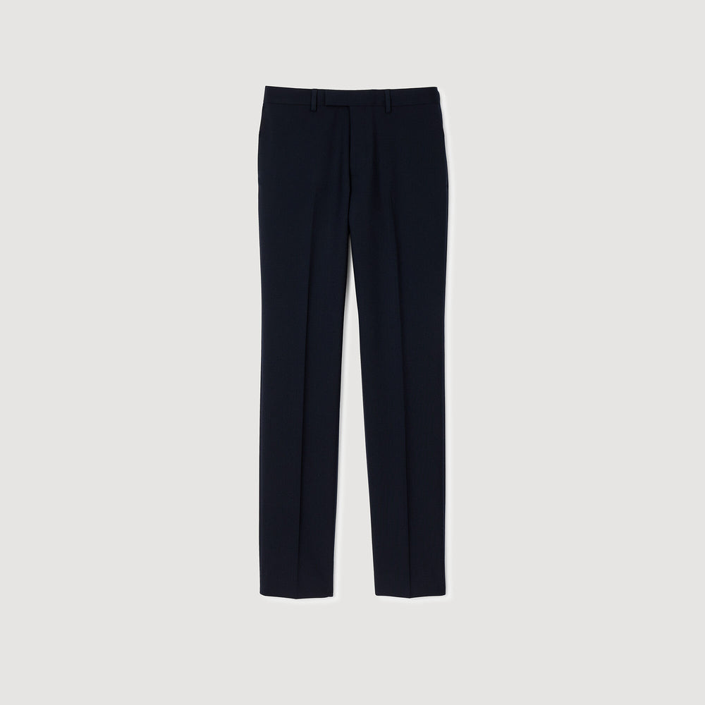 Sandro / Wool suit trousers Navy Blue