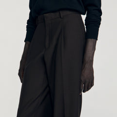Sandro / Wool suit trousers Chocolate