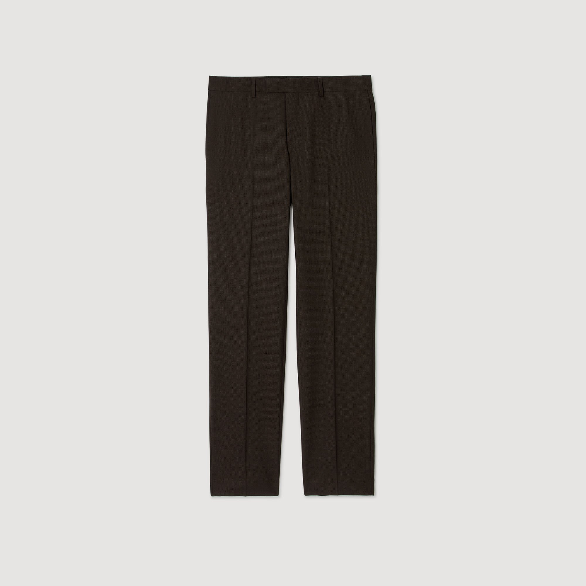 Sandro / Wool suit trousers Chocolate