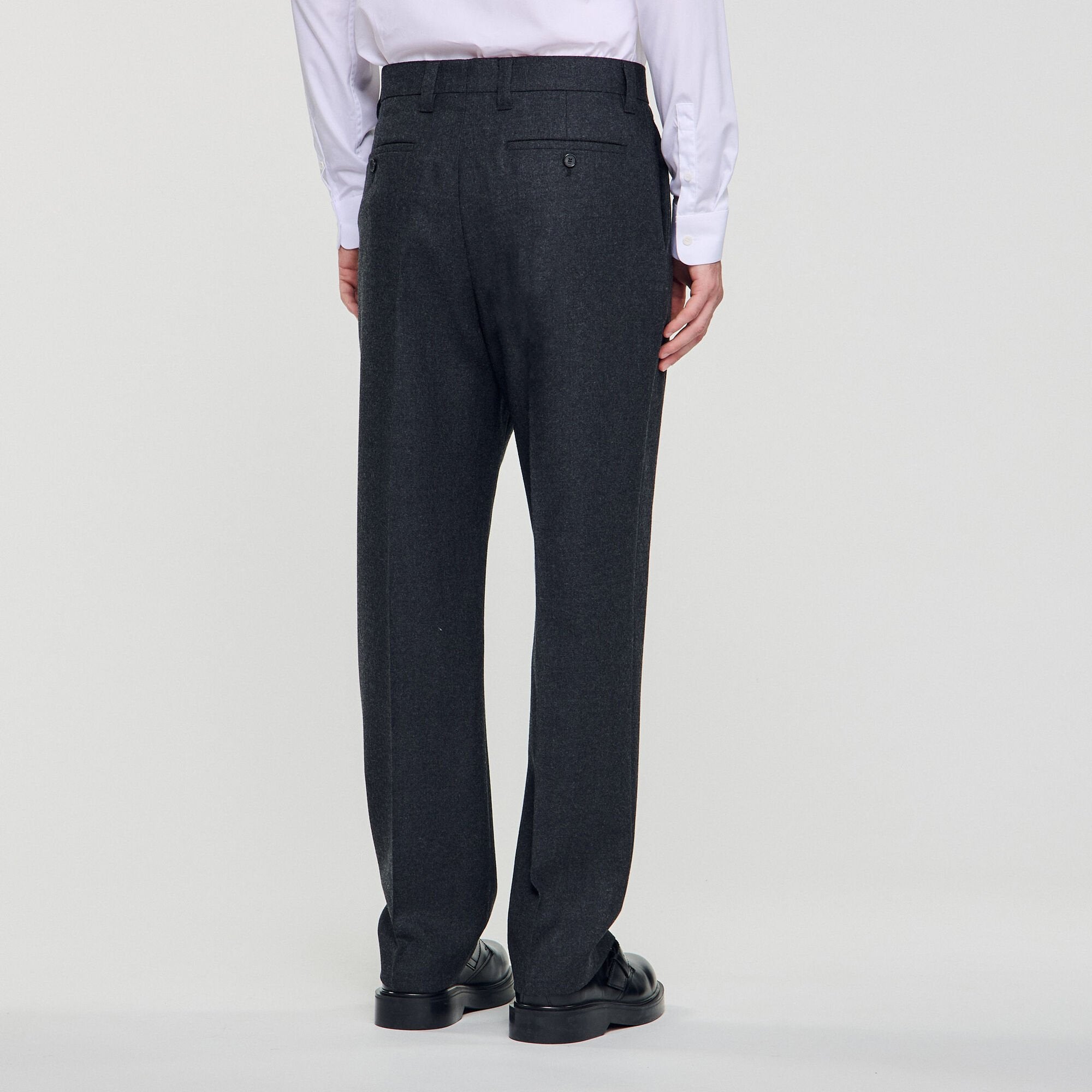 Sandro / Wool suit trousers Heather Charcoal