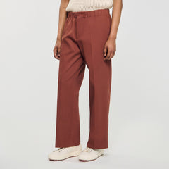 Sandro / Elasticated wide-leg cotton trousers Terra