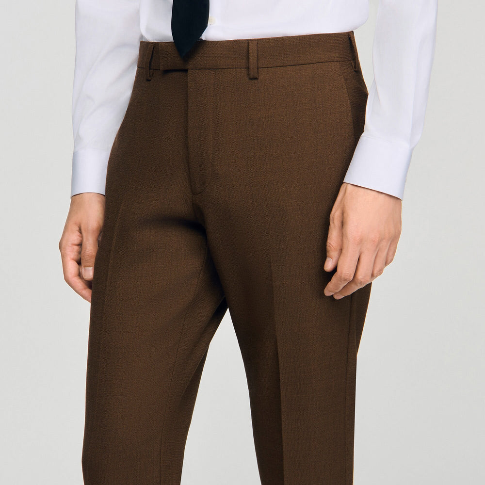 Sandro / Wool trousers Tobacco Brown