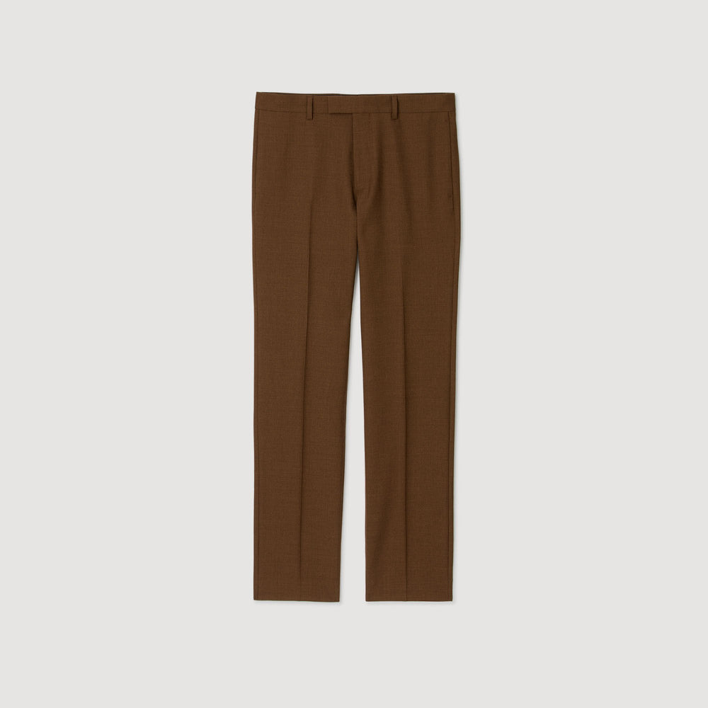 Sandro / Wool trousers Tobacco Brown