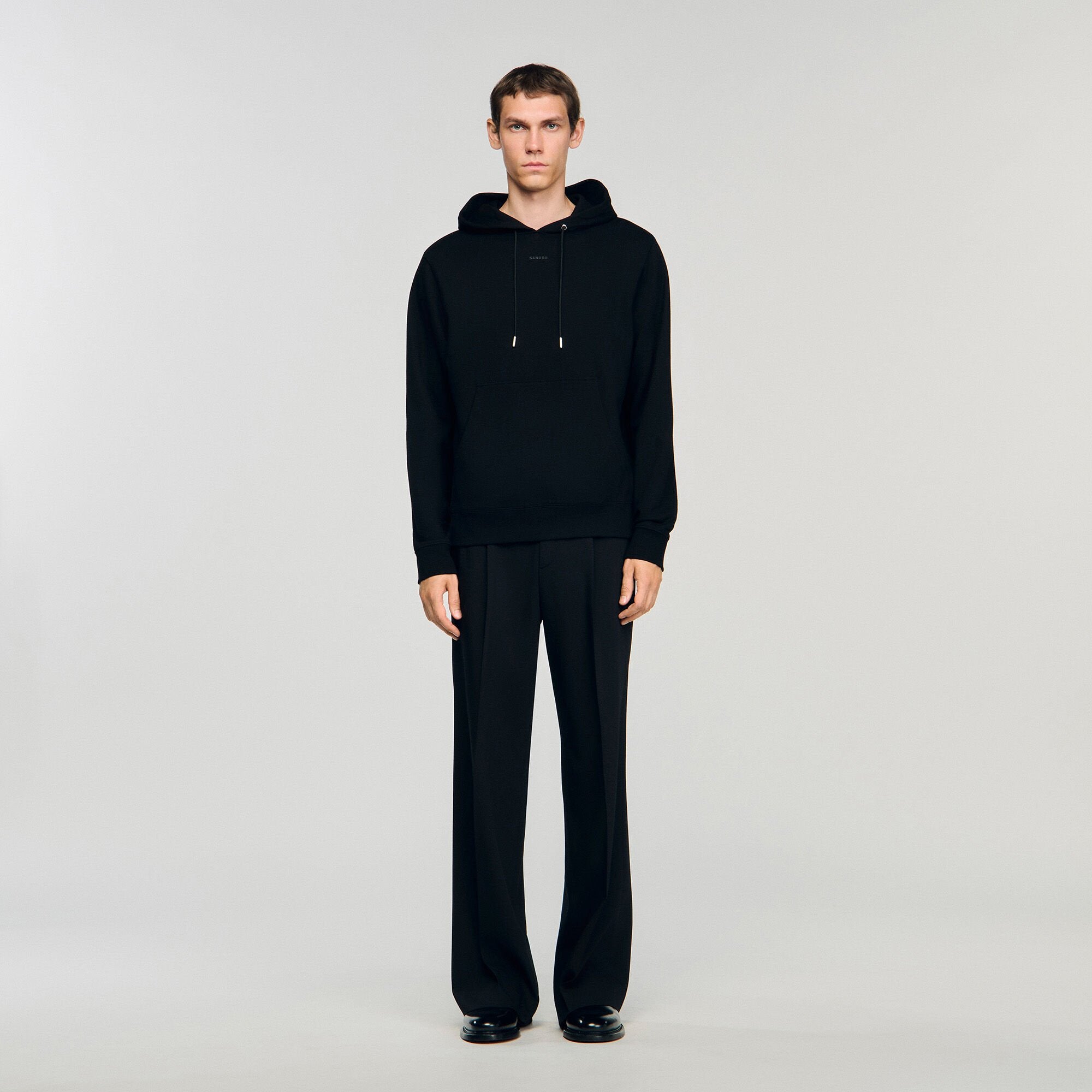 Sandro / Logo hoodie Black