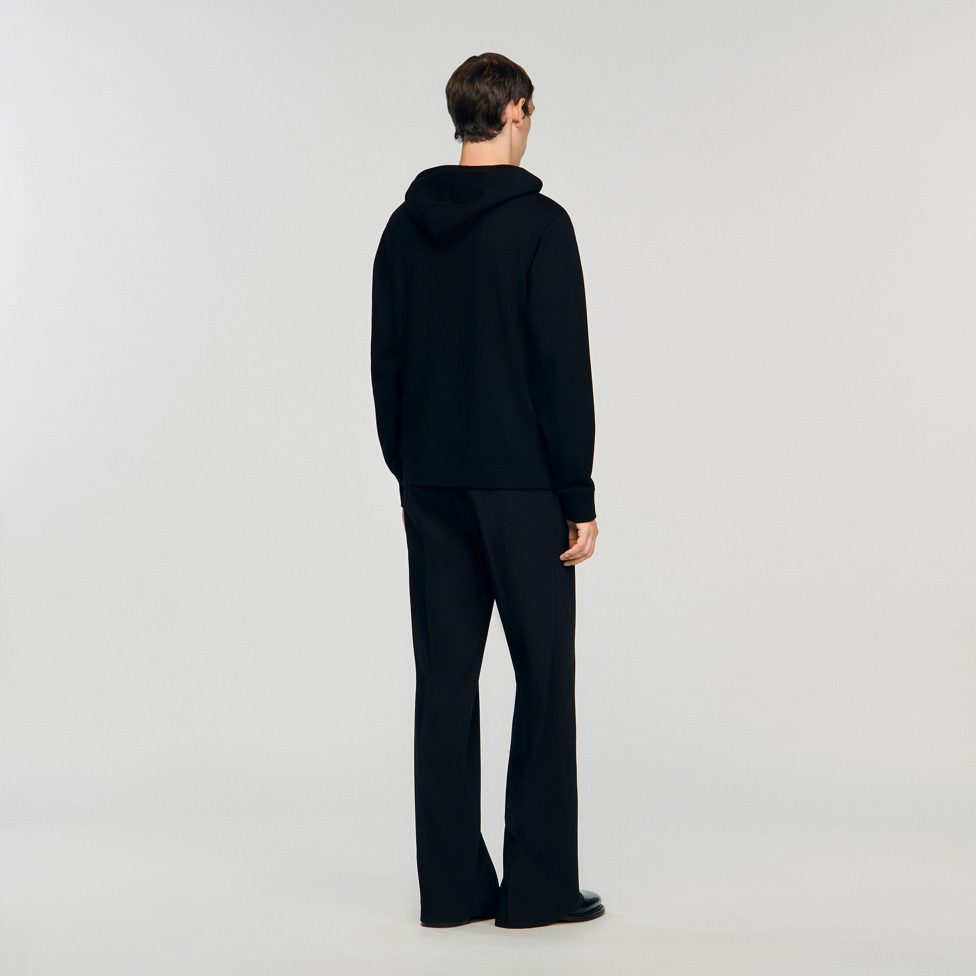 Sandro / Logo hoodie Black