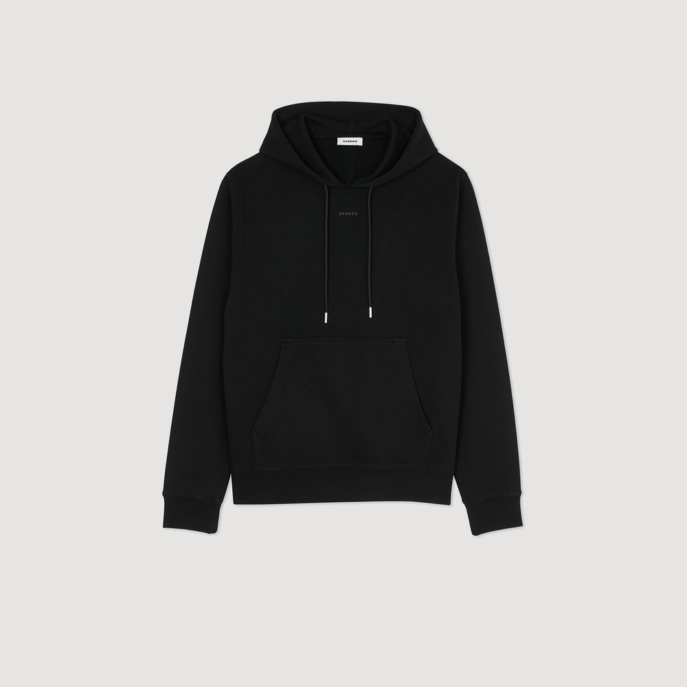 Sandro / Logo hoodie Black