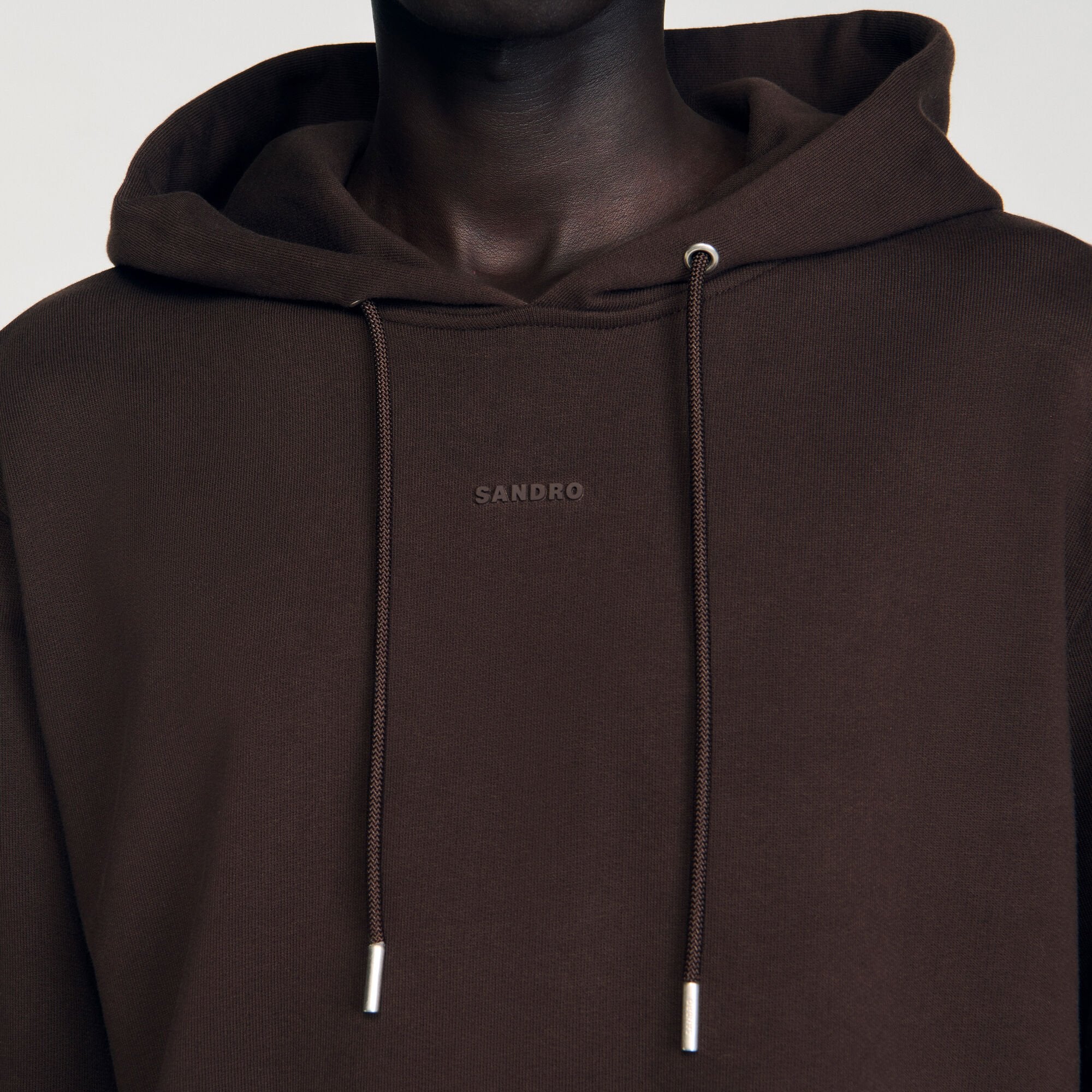 Sandro / Logo hoodie Chocolate