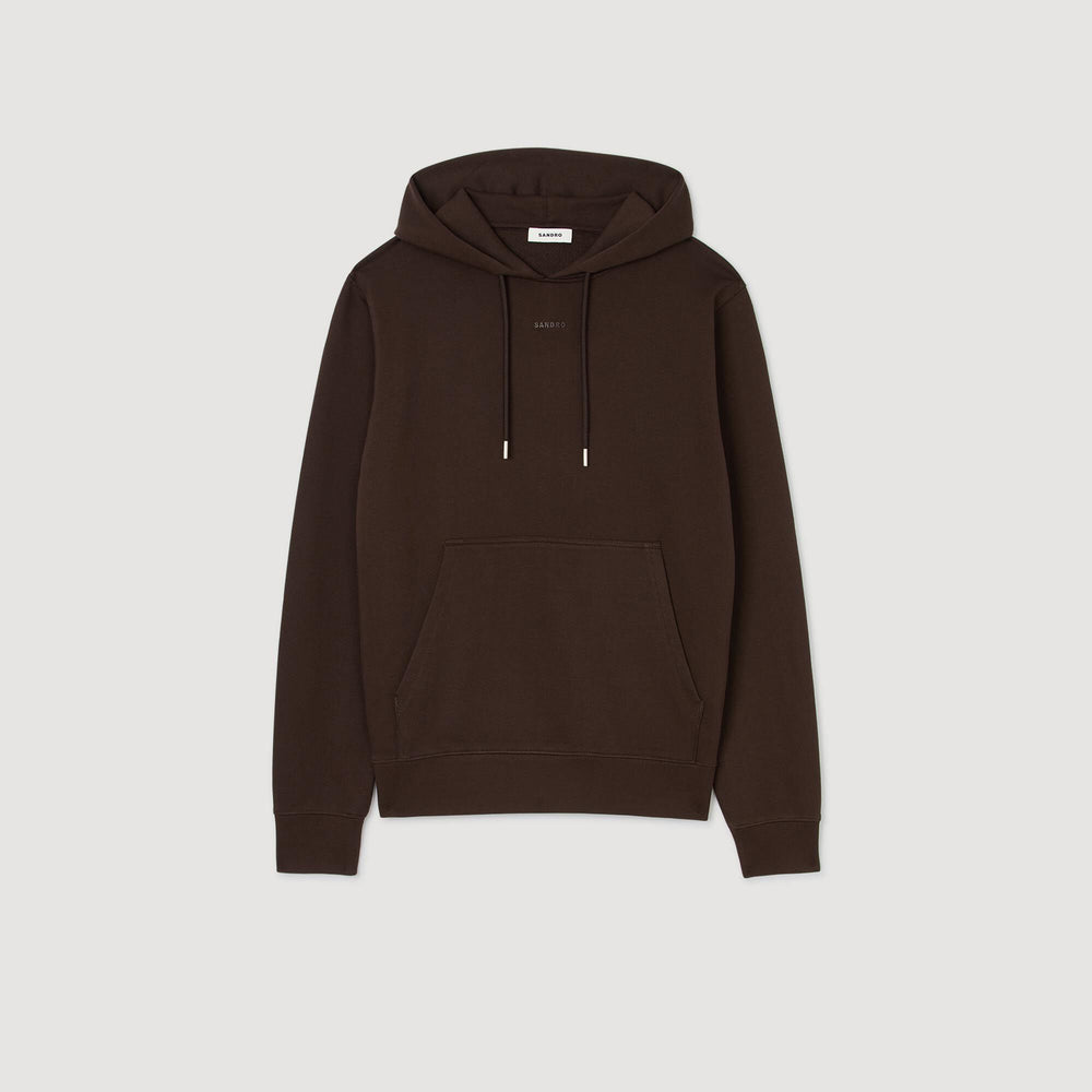 Sandro / Logo hoodie Chocolate