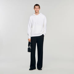Sandro / Logo hoodie Optic White