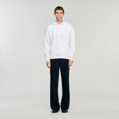 Sandro / Logo hoodie Optic White