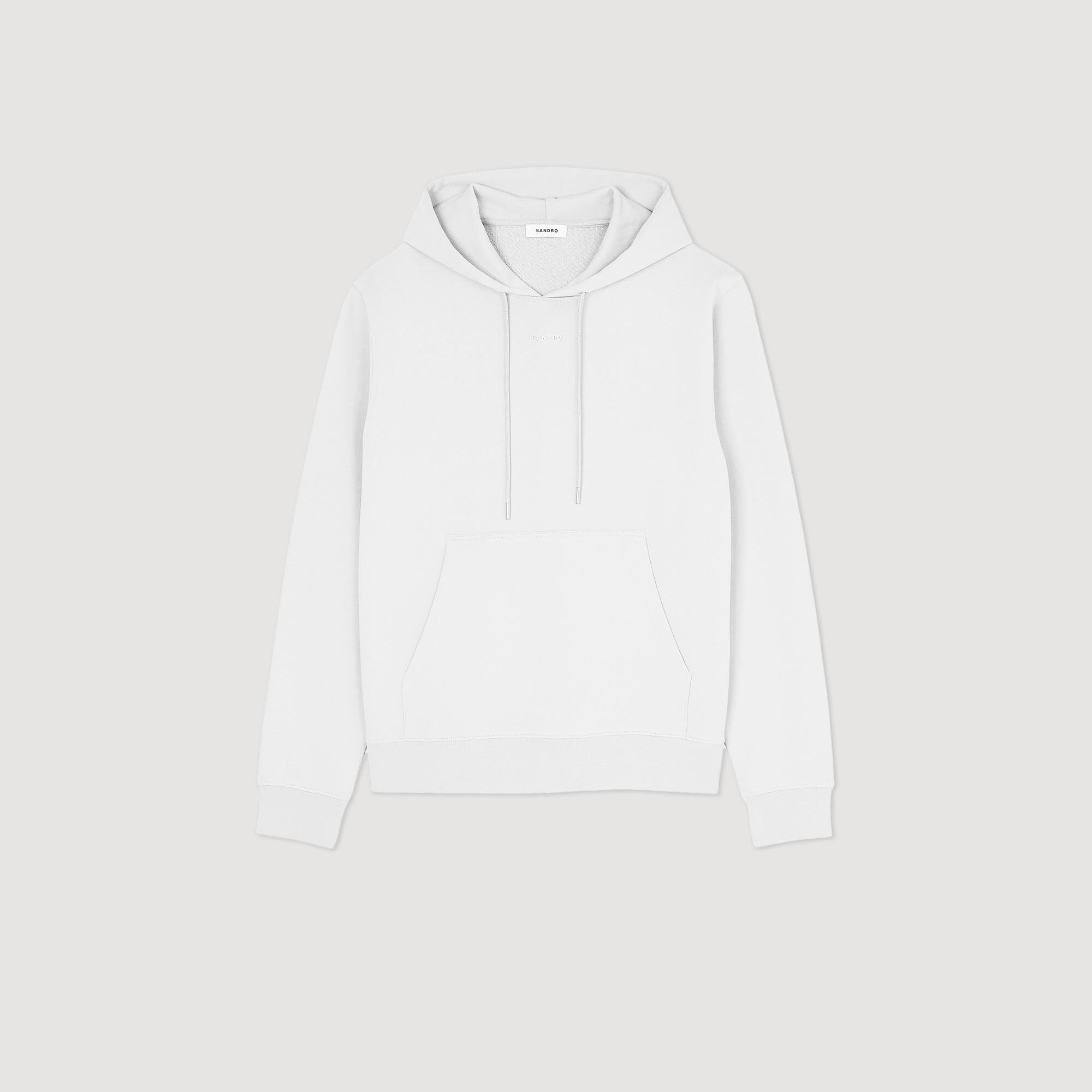 Sandro / Logo hoodie Optic White