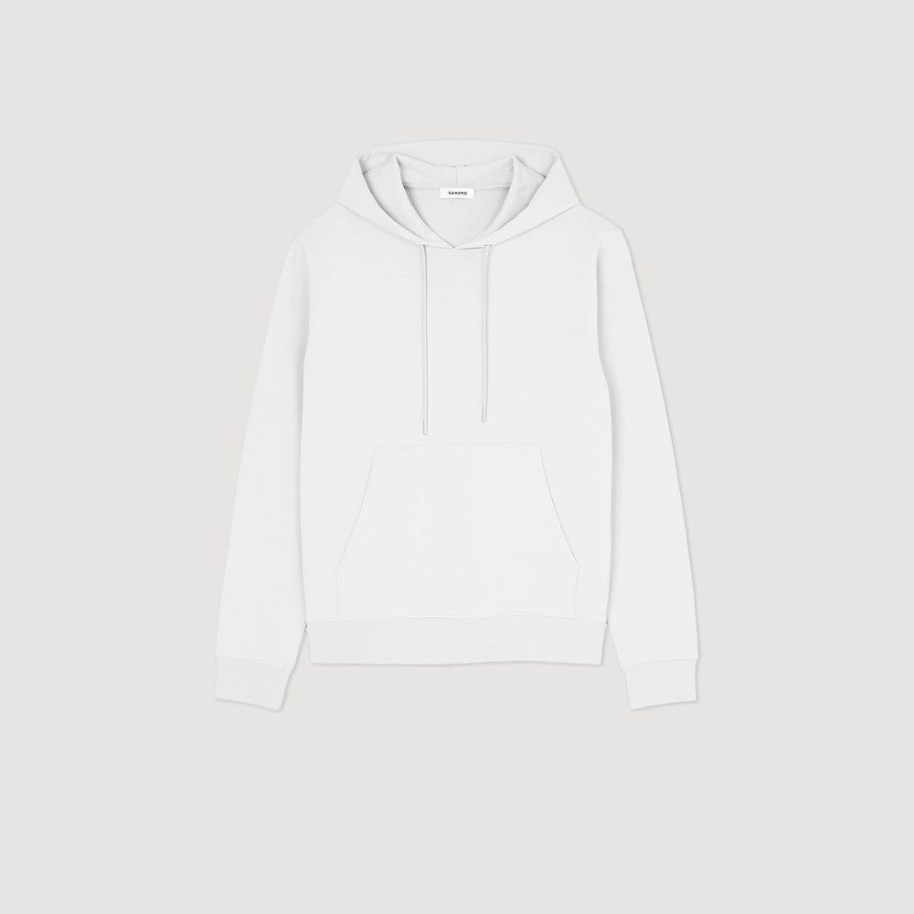 Sandro / Logo hoodie Optic White