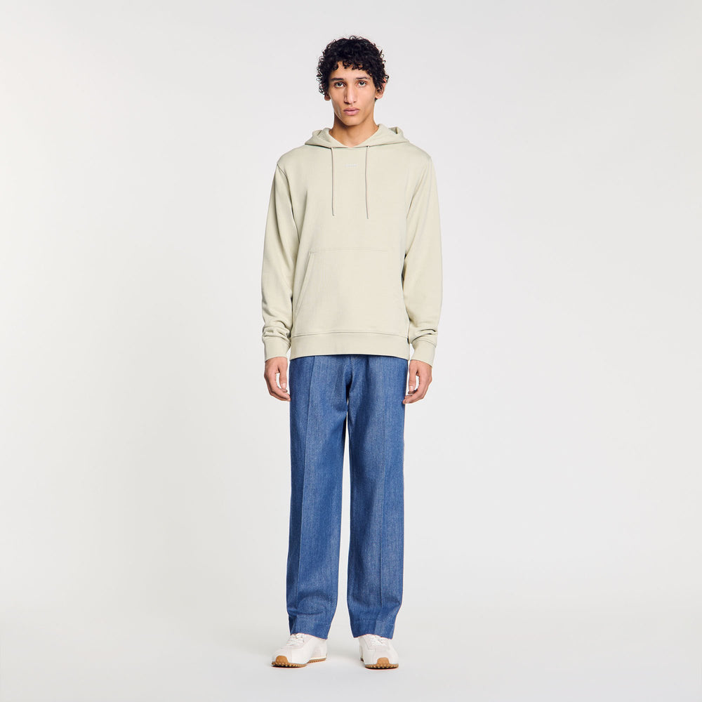 Sandro / Logo hoodie Light Kaki.