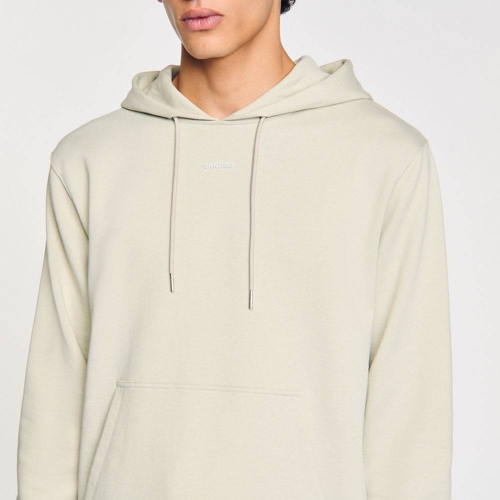 Sandro / Logo hoodie Light Kaki.