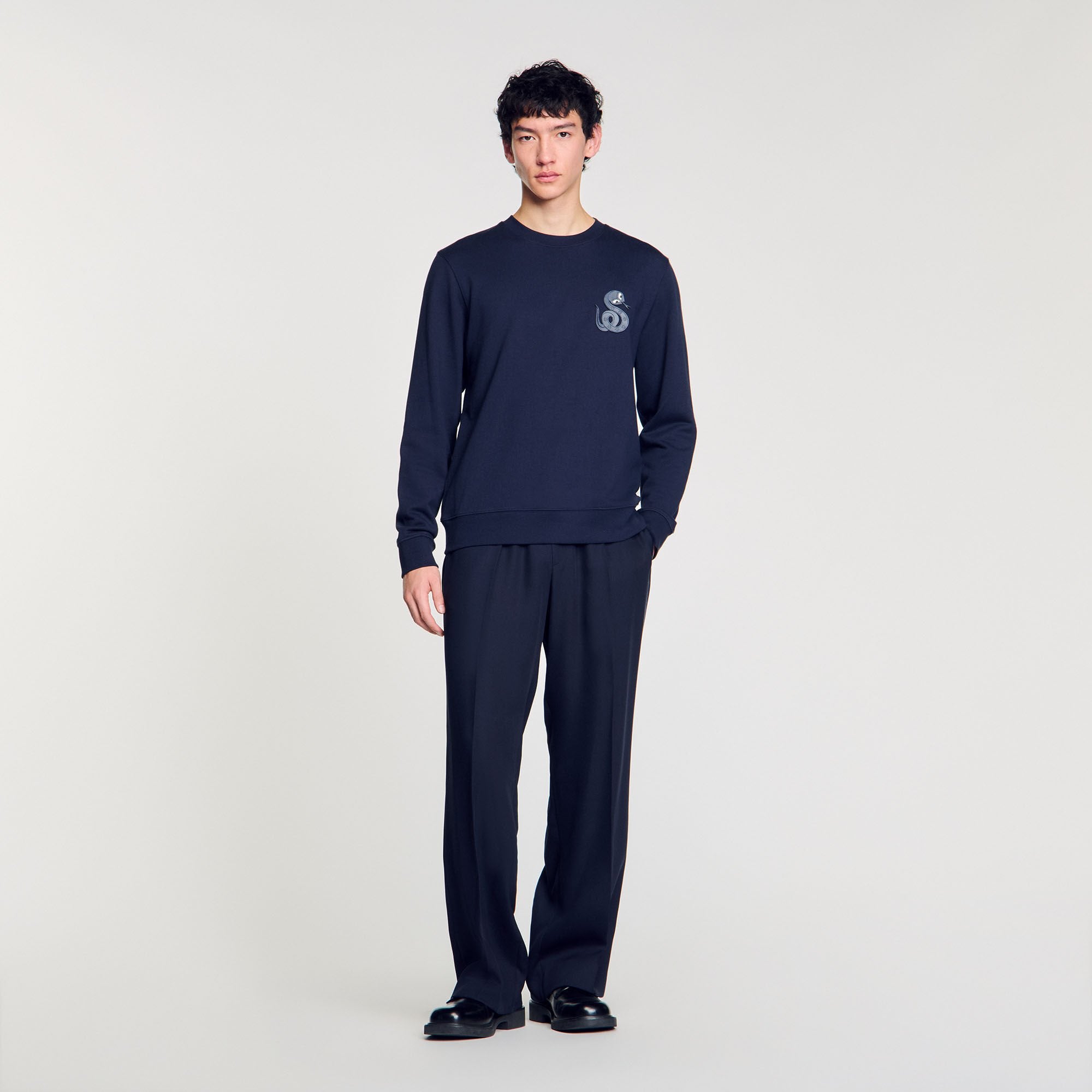 Sandro / Jacket with snake detail Midnight Blue