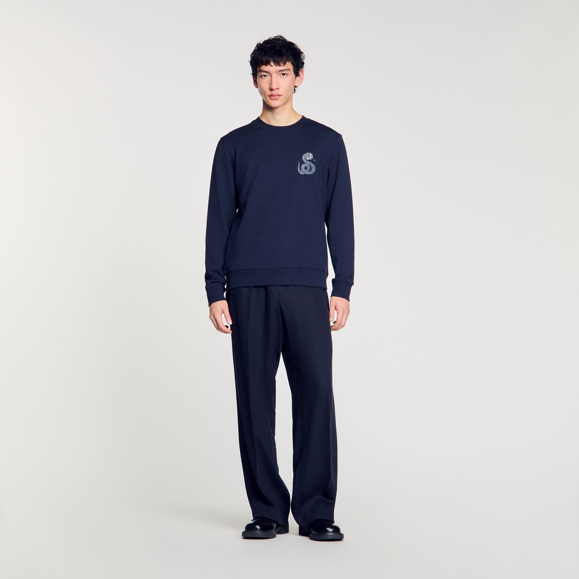 Sandro / Jacket with snake detail Midnight Blue