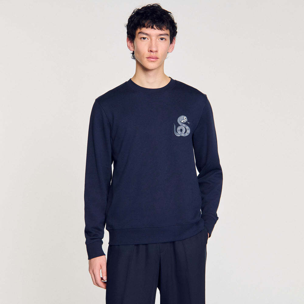 Sandro / Jacket with snake detail Midnight Blue