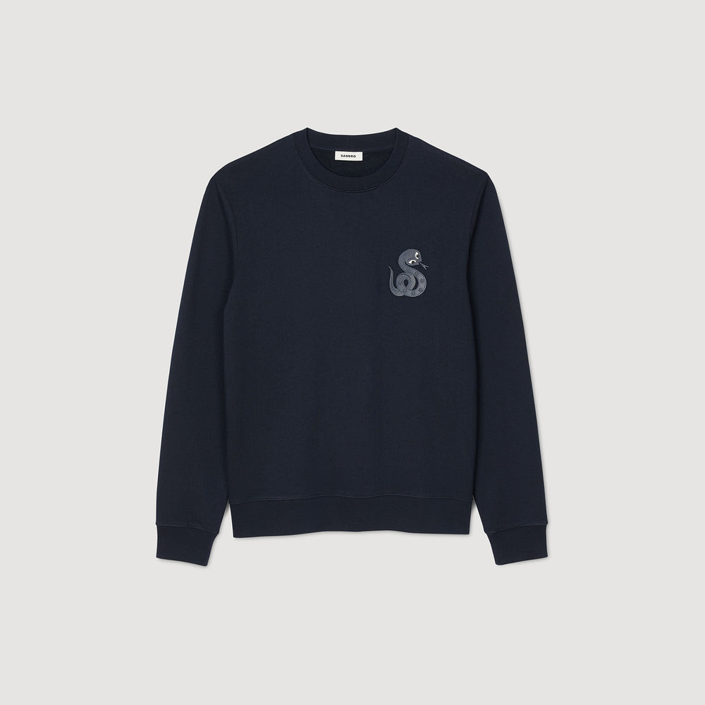 Sandro / Jacket with snake detail Midnight Blue