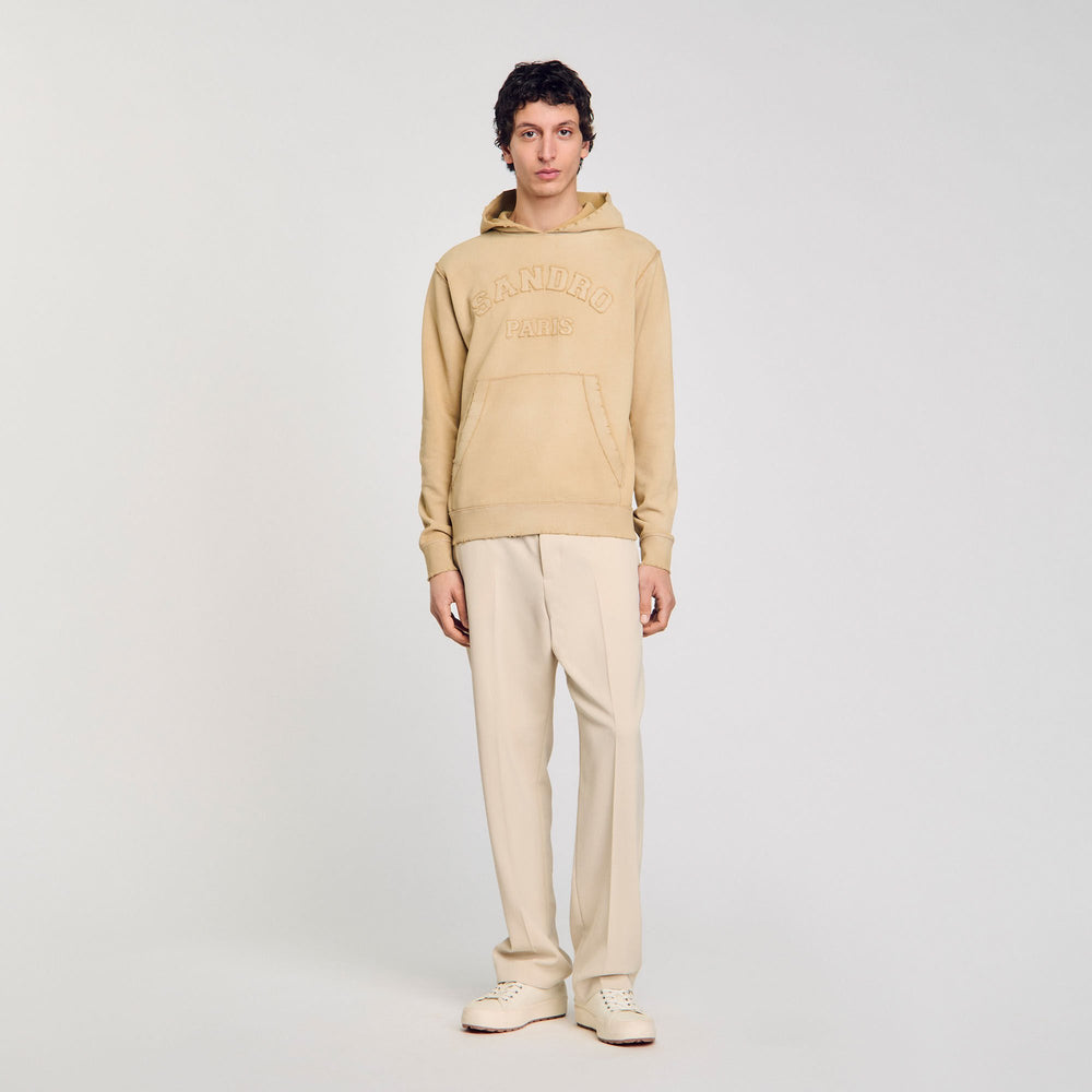 Sandro / Patch sweatshirt Sand.