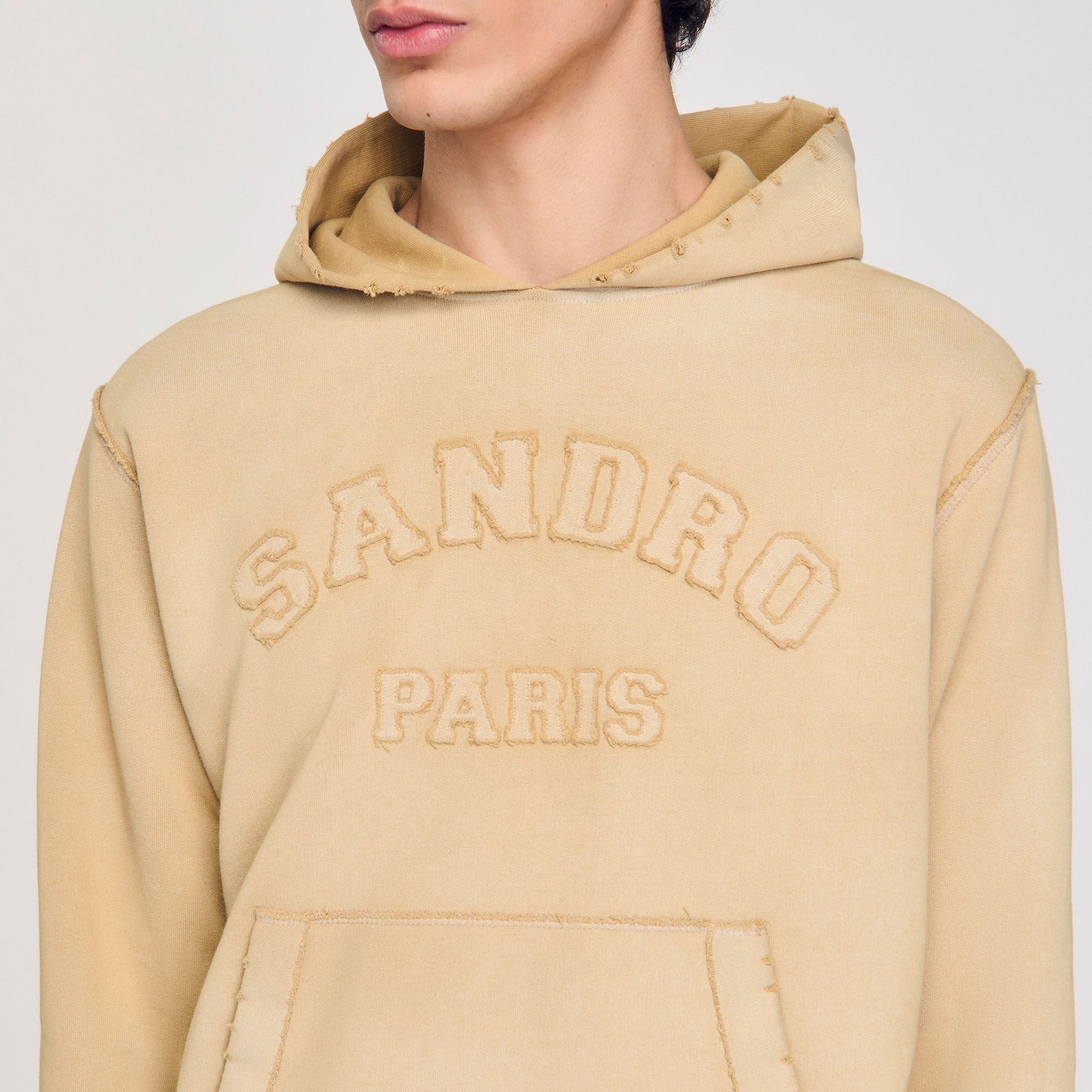 Sandro / Patch sweatshirt Sand.