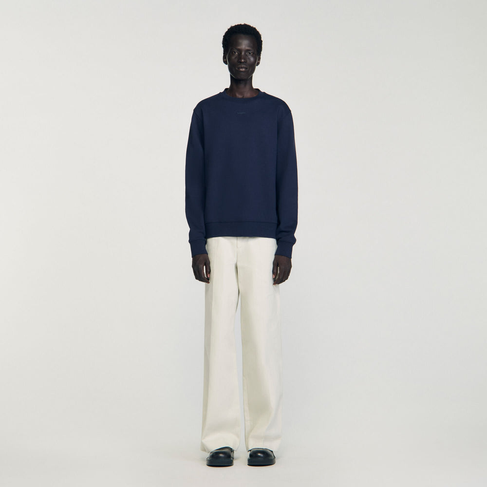 Sandro / Logo sweatshirt Midnight Blue