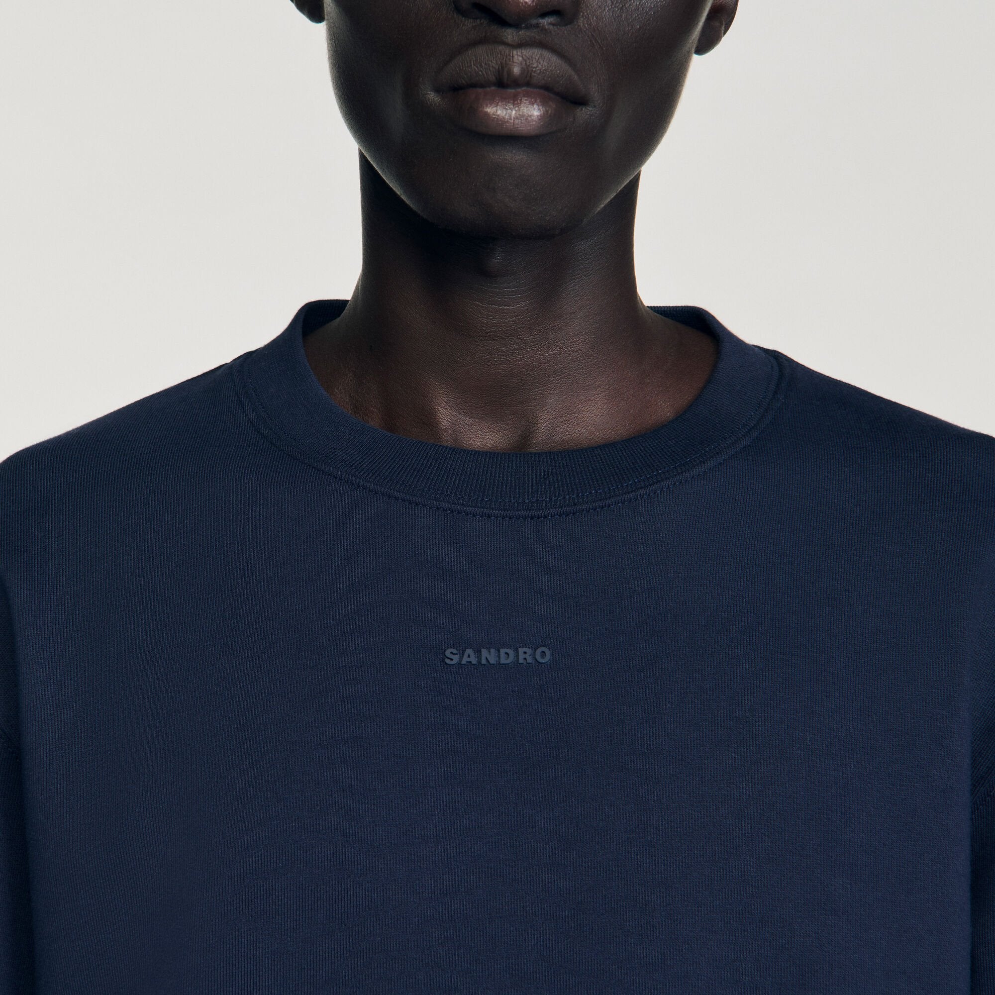 Sandro / Logo sweatshirt Midnight Blue