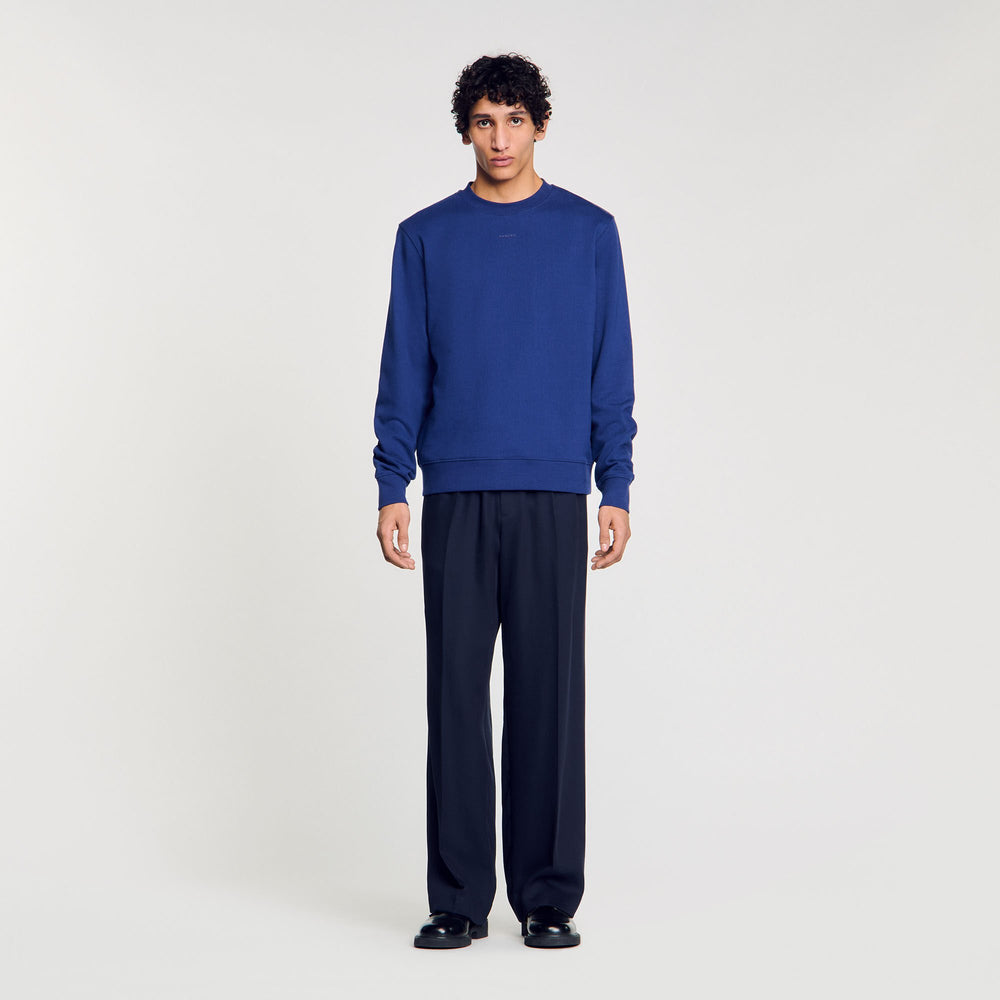 Sandro / Logo sweatshirt Royal Blue