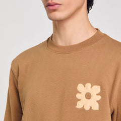 Sandro / Sweatshirt with flower patch Nut