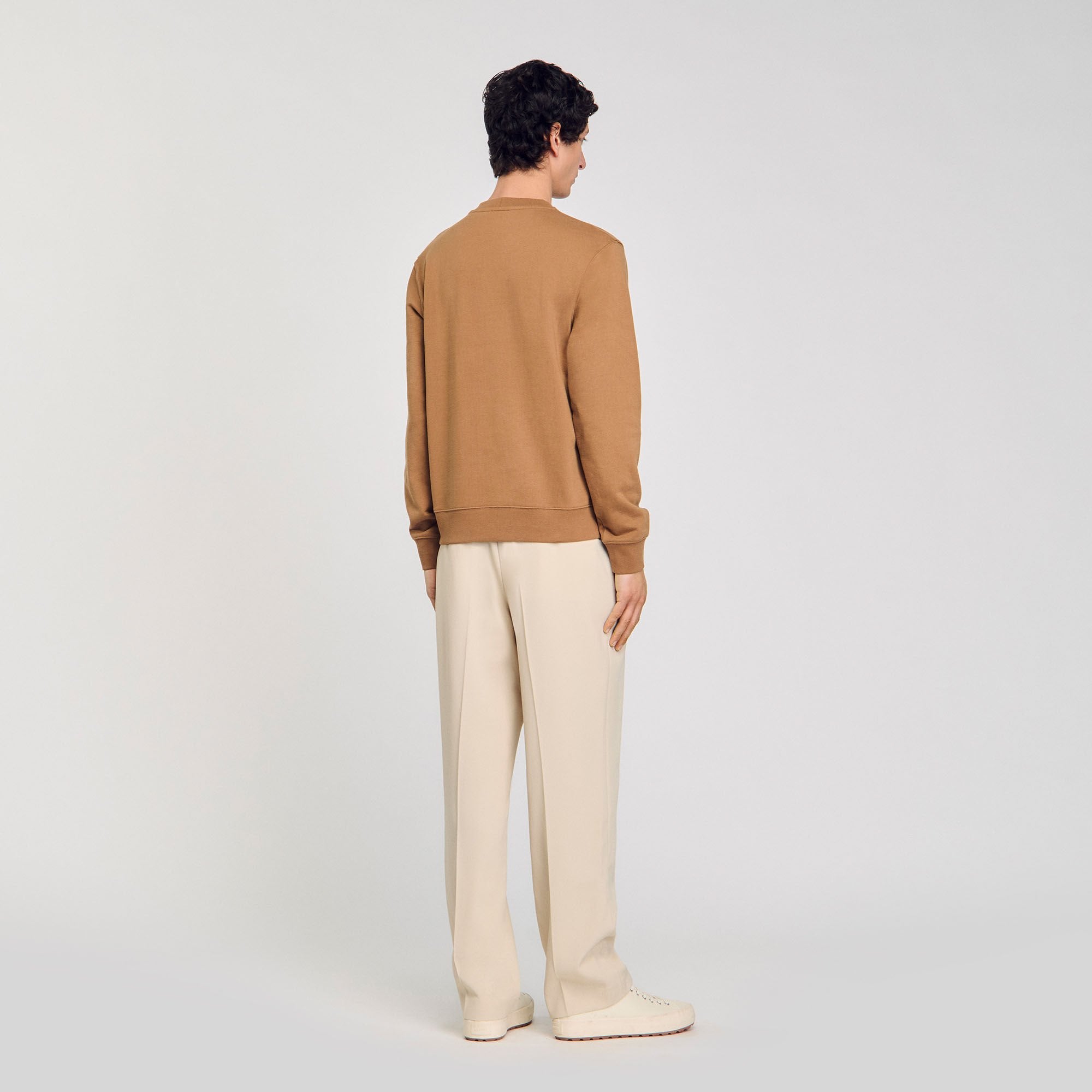 Sandro / Sweatshirt with flower patch Nut