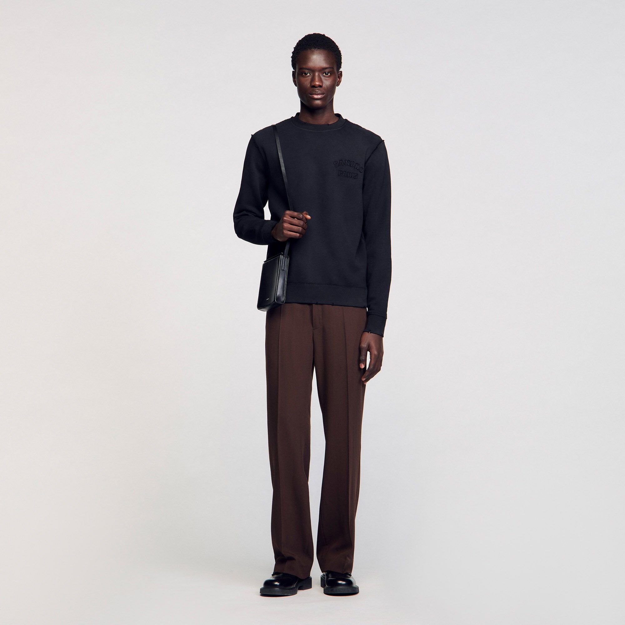 Sandro / Patch sweatshirt Black